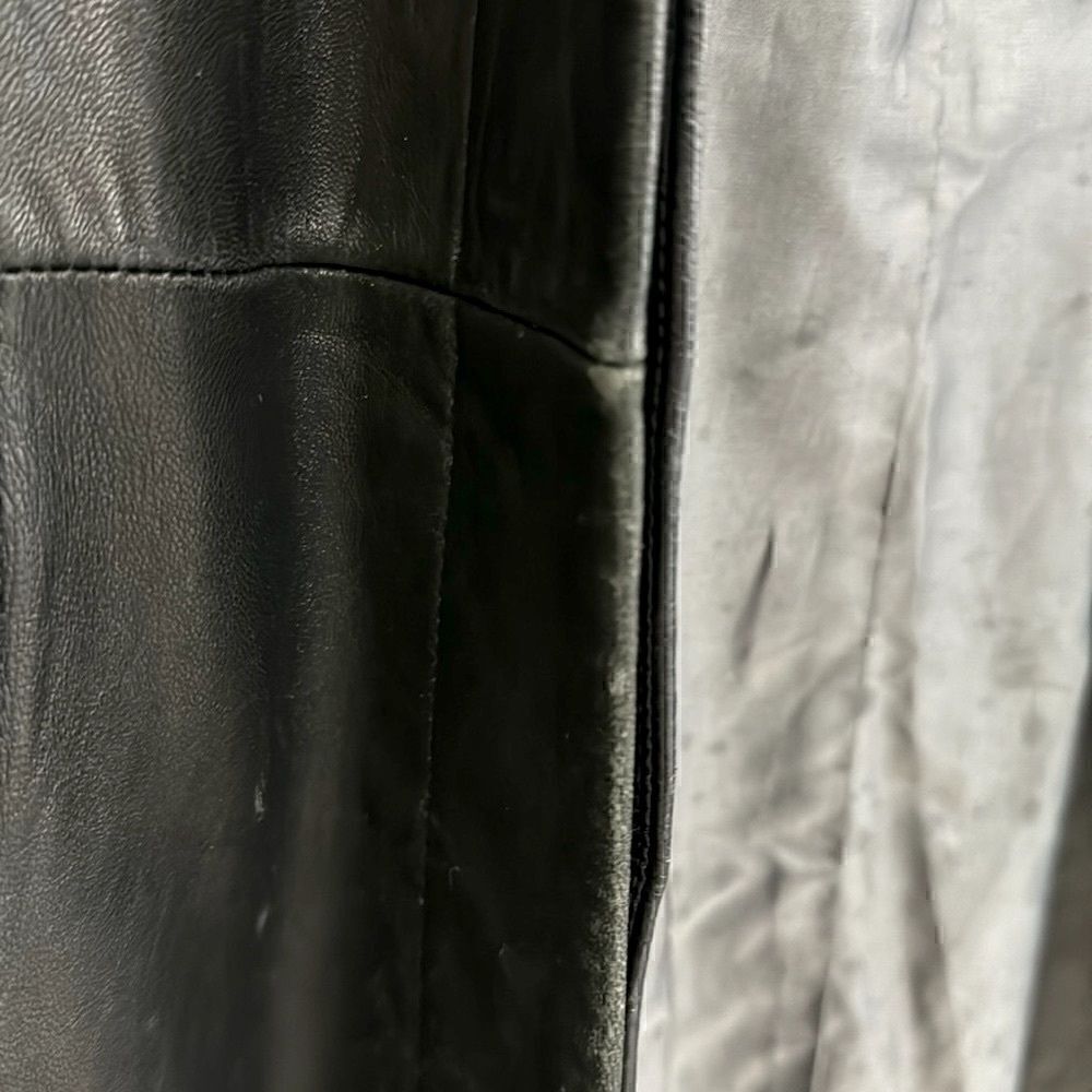 Genuine Lamb Skin Leather Vintage Coat - Picture 4 of 11
